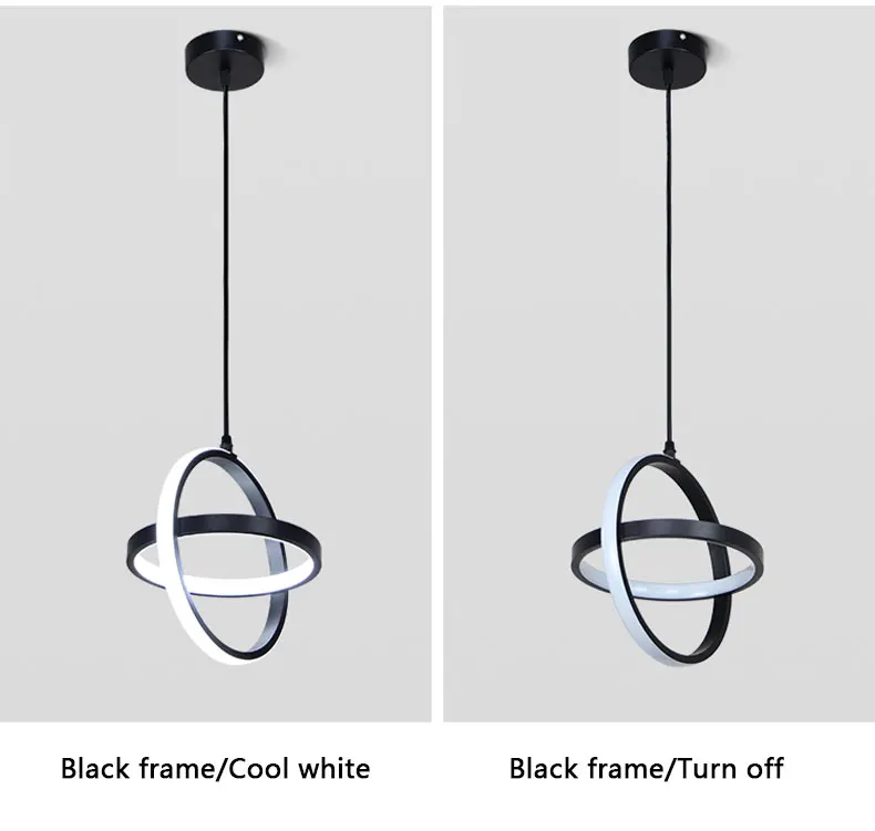 interior led lustre moderno conduziu lâmpada do candelabro para sala de estar quarto sala de jantar cozinha cabeceira luz preto branco