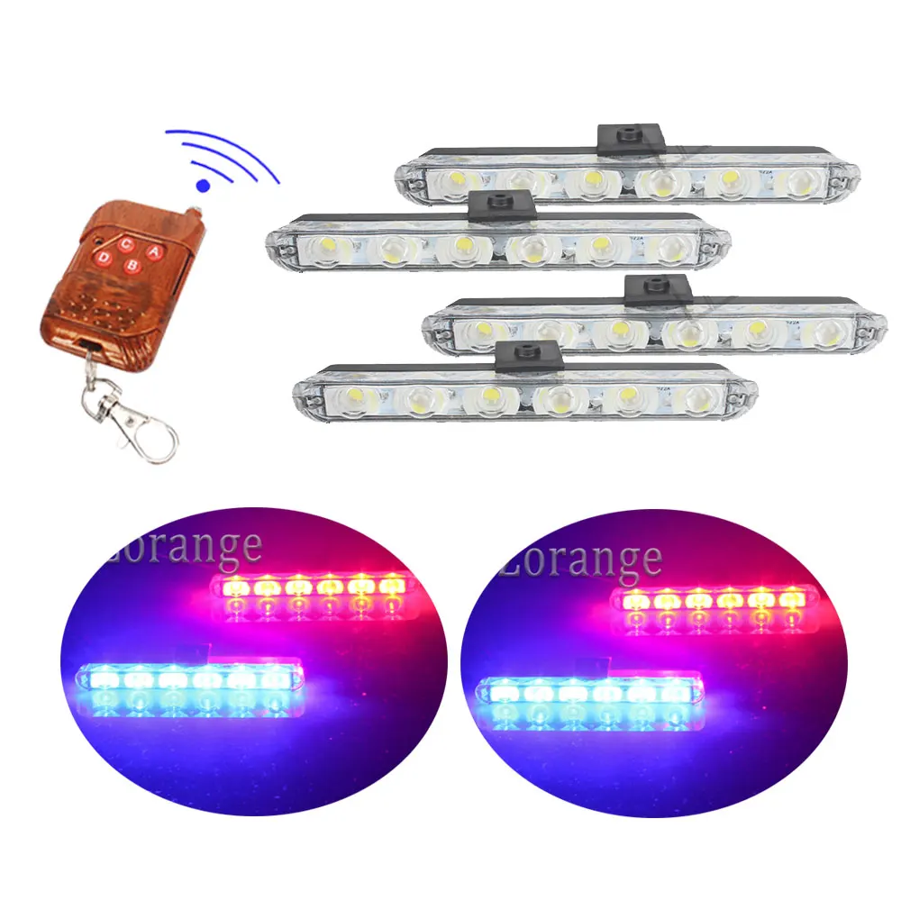 Flasher Police Lights Stroboscopes for Motorcycle Car Truck LED Strobe Lights fso auto flash Fso Police Light griile lights