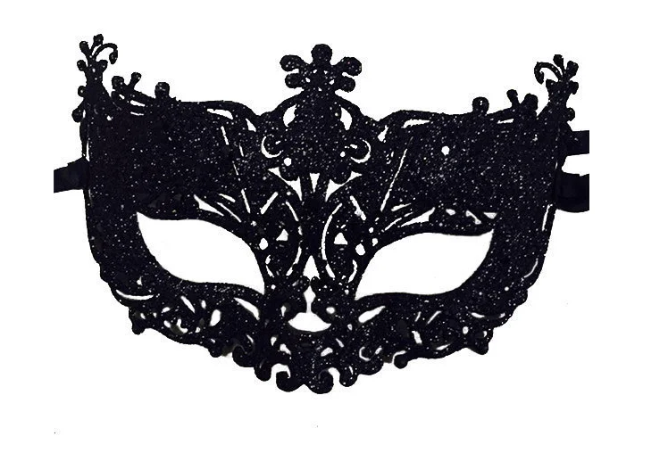 Сексуальная кружевная маска для глаз женский, черный Косплэй Венецианская маска Фея маскарад Вечерние мяч Выпускной костюм подвески