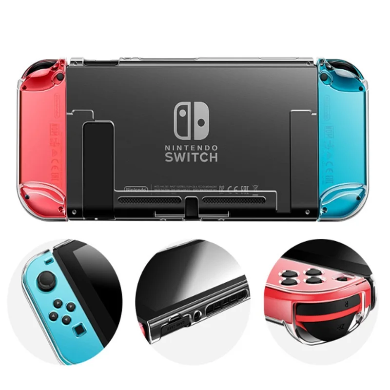 

Detachable Crystal PC Transparent Case For Nintendo Nintend Switch NS NX Cases Hard Clear Back Cover Shell Coque Ultra Thin Bag