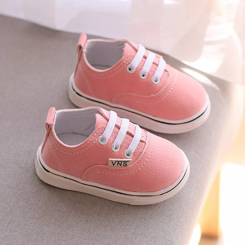 Модная детская обувь для малышей Спортивная обувь для мальчиков и девочек мягкая обувь для первых прогулок для новорожденных Нескользящие Детские кроссовки для начинающих ходить - Цвет: Розовый