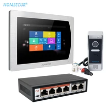 HOMSECUR " PoE IP Cat5 видеодомофон безопасности с детектором движения BC031IP-B+ BM717IP-S