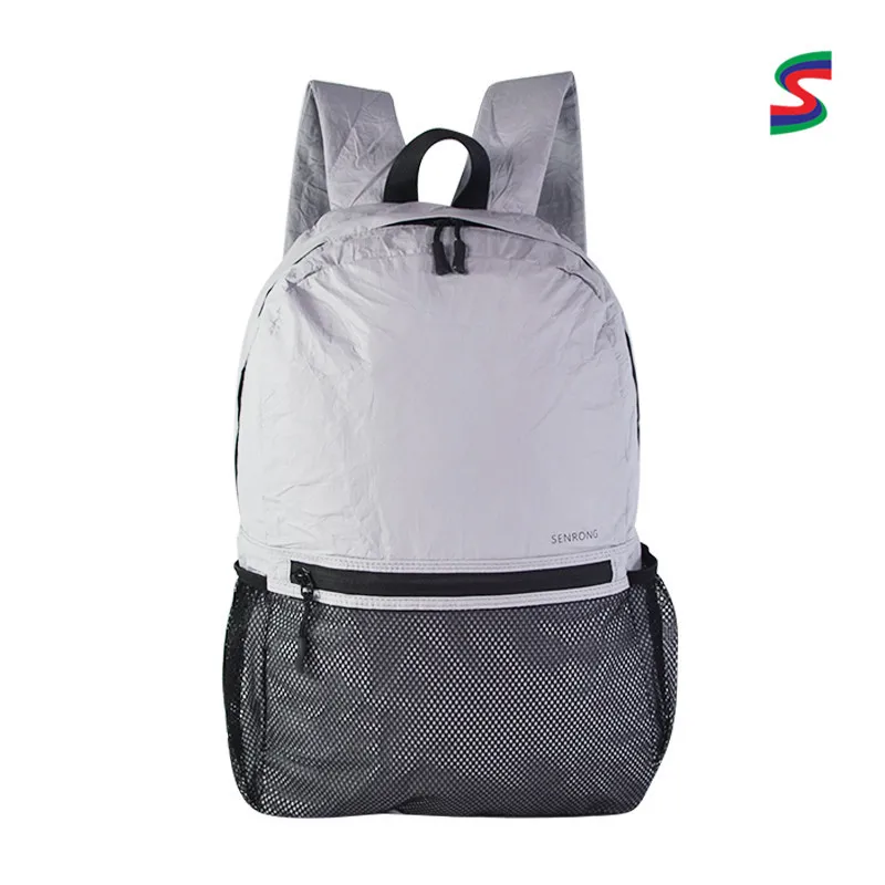 

New Style DuPont Paper Backpack Hexagon Net Cloth Sports OEM Tyvek Paper SPORT Backpack