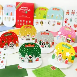 Рождественские открытки Набор милый мультфильм ручной работы 3D открытки с конвертами поздравительная открытка для друзей членов семьи