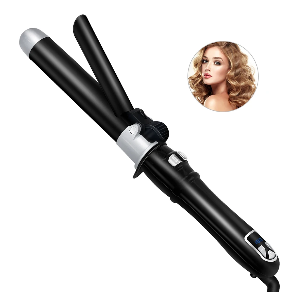 

Curling Wand Rotating Curling Iron Professional Electric Ceramic Hair Curler LCD Curly Iron Roller Curlers Crimper Hair Tools