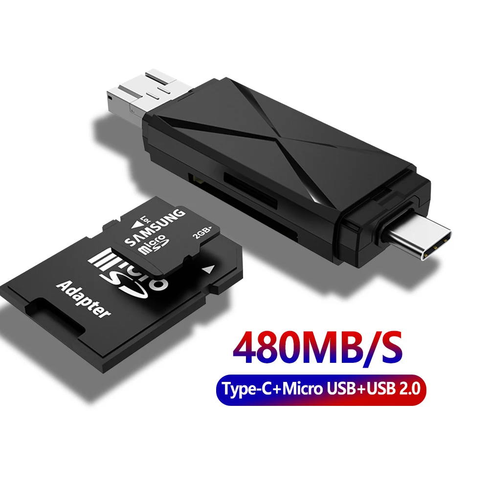Устройство для чтения карт SD USB 2 0 Micro Тип C кард ридер электронные устройство
