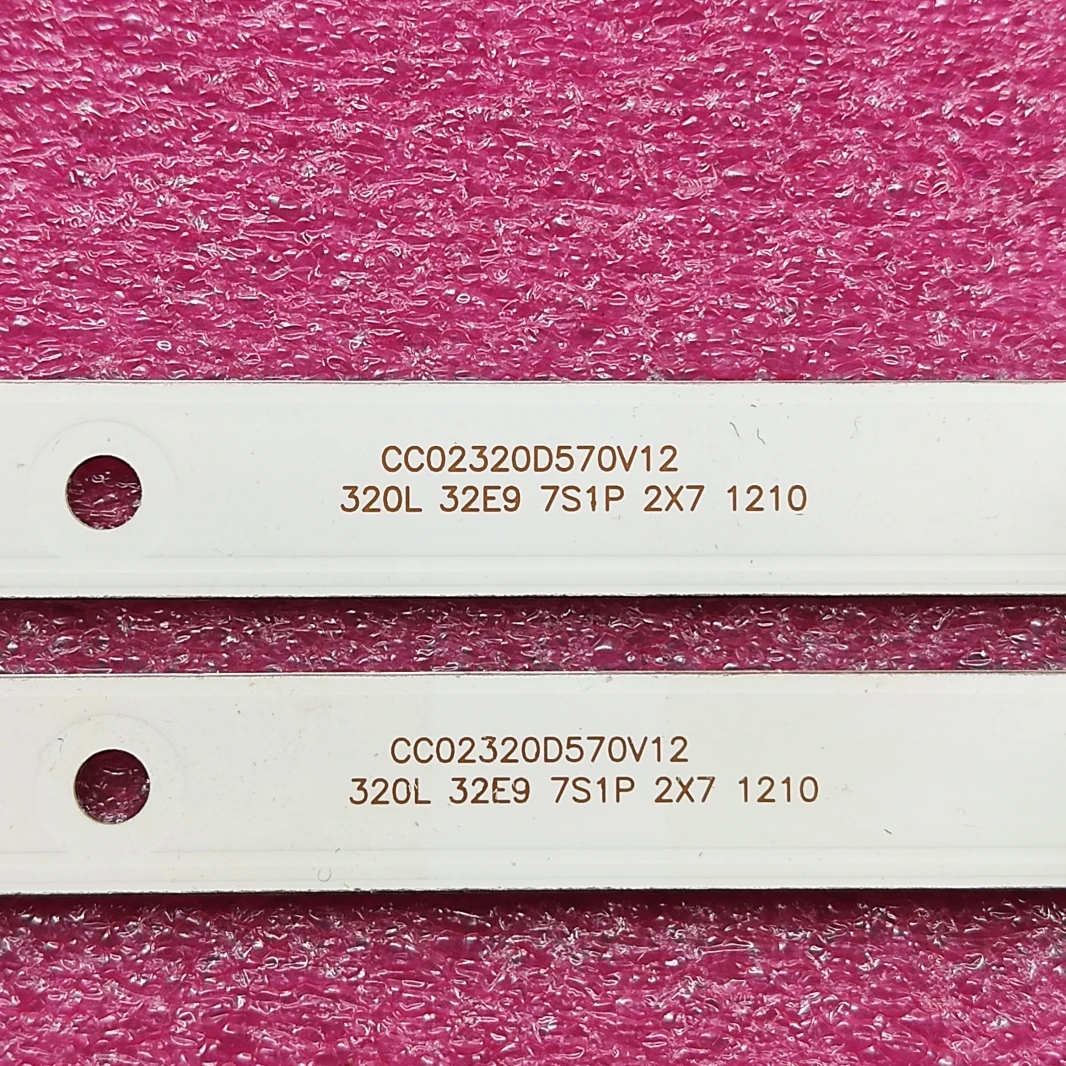 2 шт./компл. светодиодный подсветка полосы для RCA RTDVD3215 B АОС T3211M 320L 32E9 7S1P 2X7 CC02320D570V12 08 02|Светодиодные панели| |