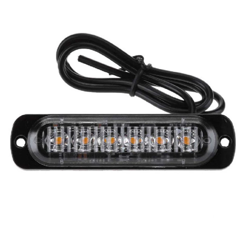 DC 12 V-24 V светодиодный вспышка светильник грузовик Предупреждение строб лампы черный Корпус прозрачные линзы