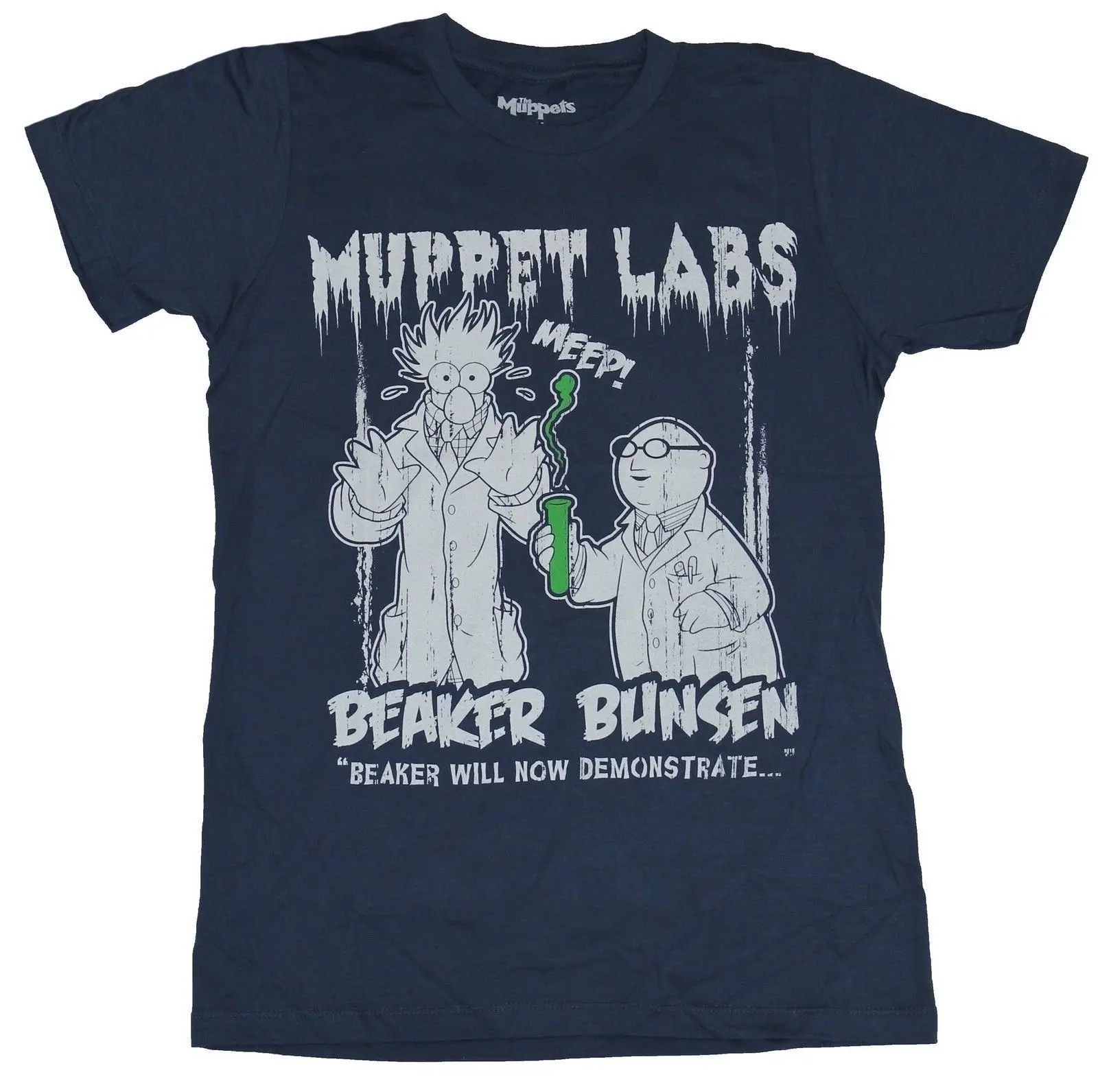 

The Muppets Mens T-Shirt - Muppet Labs Beaker Bunsen Distressed Image Cartoon t shirt men Unisex New Fashion tshirt