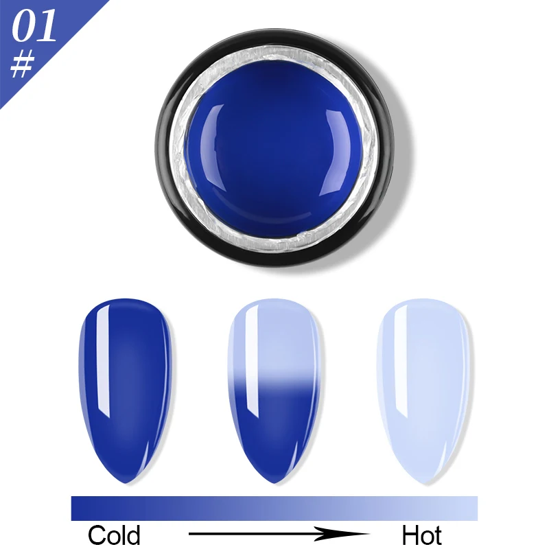 Color 1 PinPai, 8 мл, полигель для ногтей, меняющий цветовую температуру, строительный гель, акриловые кончики для наращивания ногтей, полигель для маникюра, удлиняющий строительный гель - Цвет: Color 1