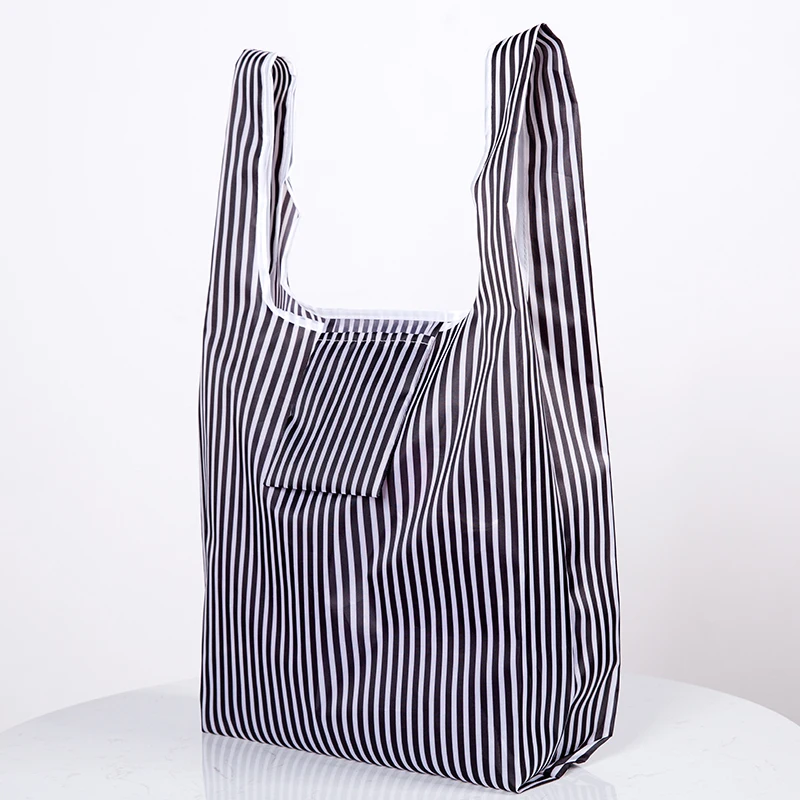 Эко нейлоновая сумка для покупок модные складные многоразовые сумка для покупок складные сумки для хранения Фламинго черный