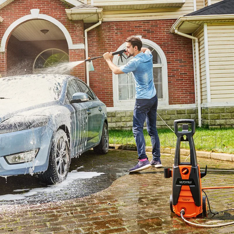 

Fully Automatic High Pressure Washer Electric Car Washer Home Use High-pressure Washing Machine 1600W High Power Cleaning Tools