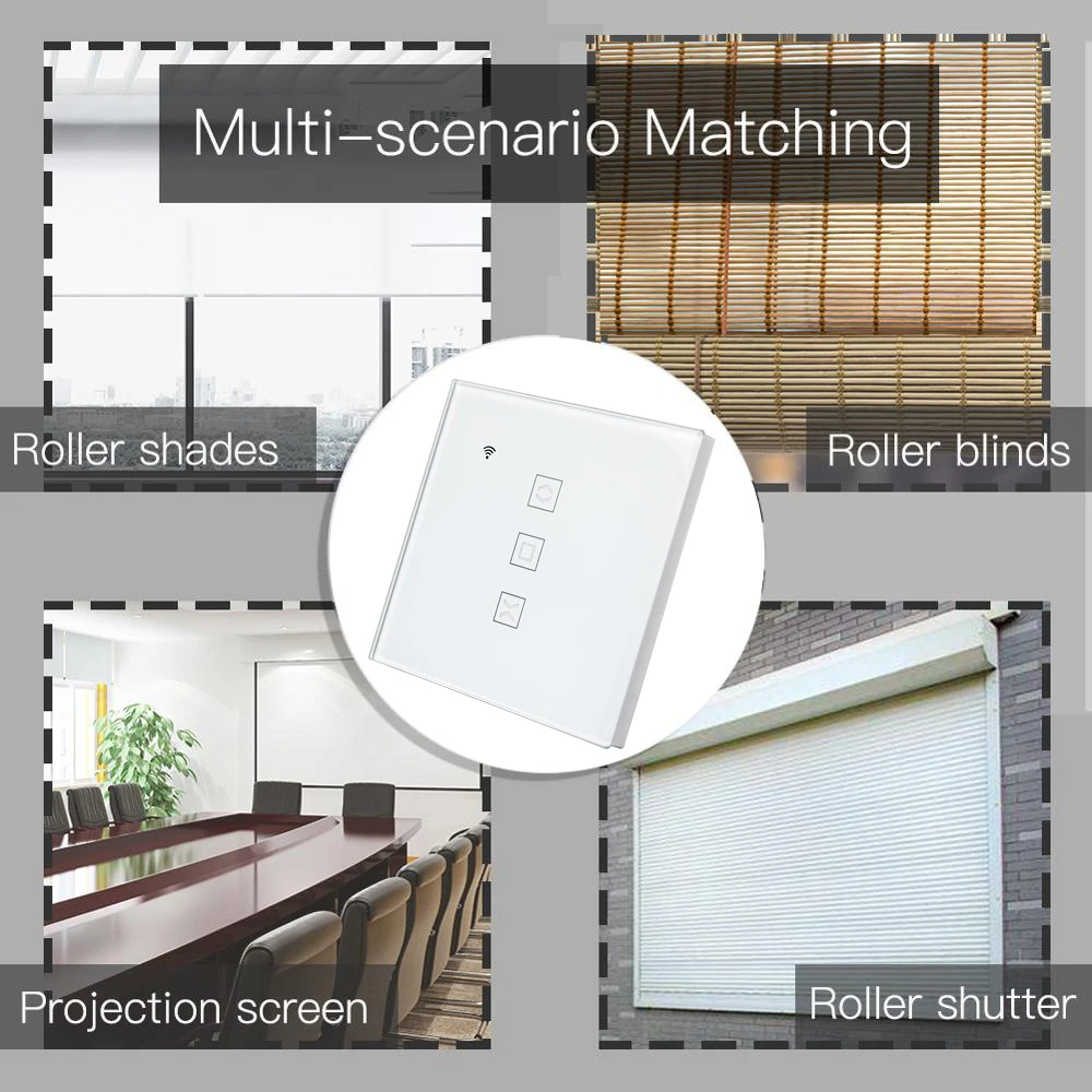 Cego para o Obturador do Rolo Controle de Voz Tuya Vida Inteligente Cortina Interruptor Motor Elétrico Google Casa Alexa Siri Faça Você Mesmo wi fi - Image 5