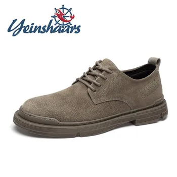 

2020 Suede Shoes Men Lightweight Leather Sneakers Brand Comfortable Walking Shoes Male Casual Summer Shoes Flat Minimalist Shoes