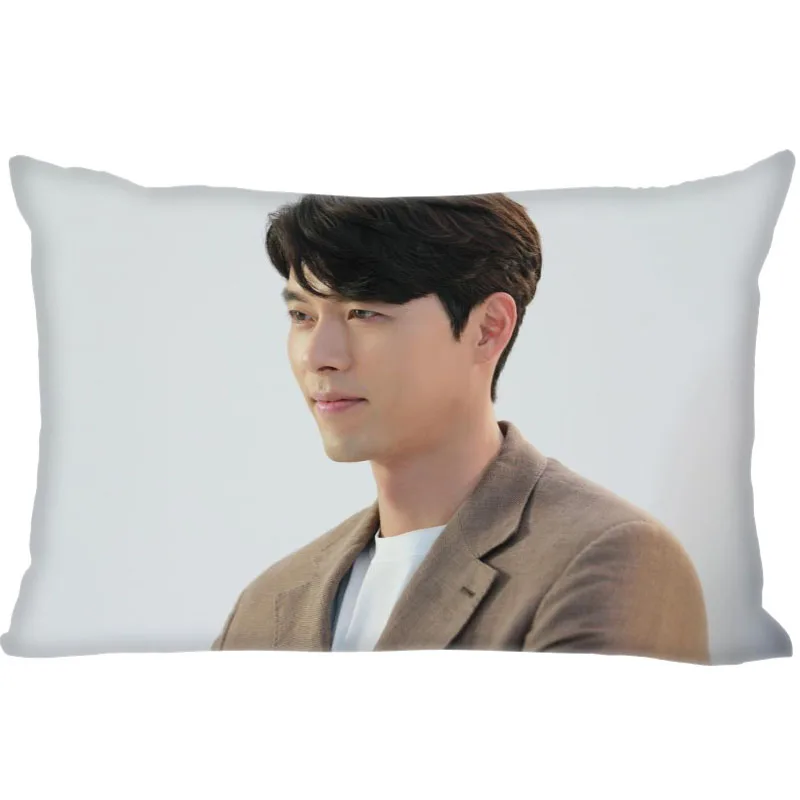 Наволочка Hyun Bin на заказ прямоугольная молнии Размер обложки 35x45 см (одна сторона)