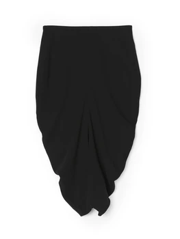 

Black Women's Bud High Waist Skirt 2020 Spring Autumn Ladies Skirts