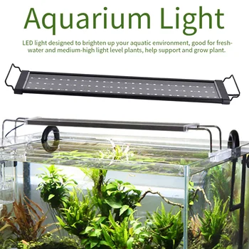

Aquarium Light Decorative Aquatic Plant Grow Accessories Waterproof Fish Tank Home Office Extendable Rack Aluminum Alloy