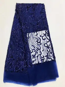 

Embroidered Net Fabric with beads With super Quality yaking-12.3602 African Tulle Lace Fabric For party Dress