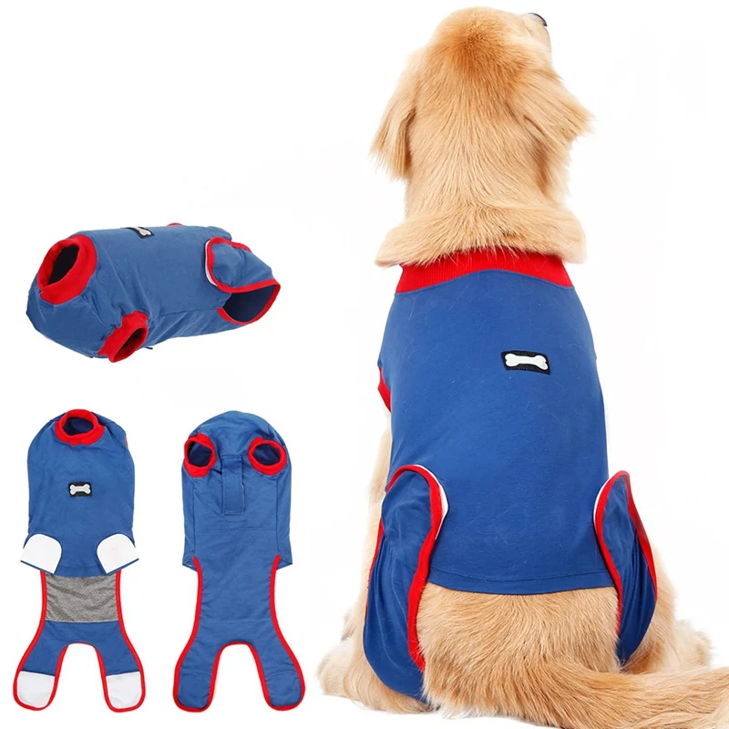 Pet послеоперационный костюм альтернатива E-Collar& Cone собака восстановление костюм Брюшная рана протектор щенок медицинская хирургическая одежда