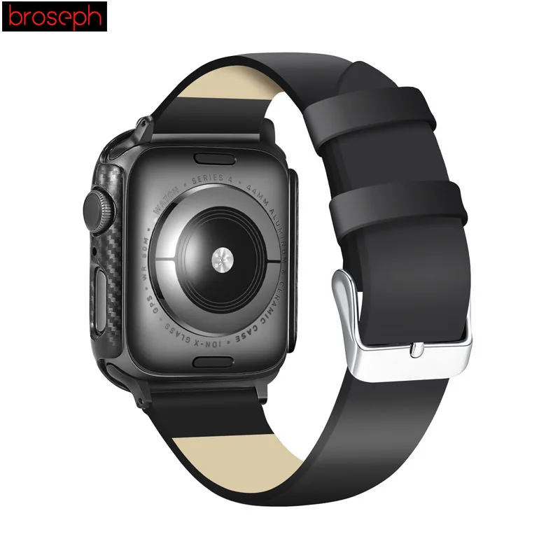 Крышка корпуса часов из углеродного волокна для apple Watch 4 40 мм 44 мм защитная рамка корпуса для iwatch серии 4 аксессуары для часов