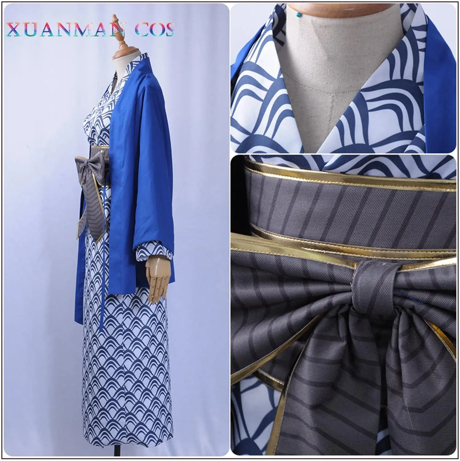 FGO Fate Cosplay Game Aniplex 3rd tammo no Mae Caster традиционное женское платье с бантом Pairpin Косплей