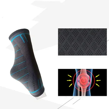 Sport 1Pc Enkel Ondersteuning Protector Compressie Enkelbrace Nylon Comfort Anti Verstuiking Basketbal Voetbal Voet Veiligheid