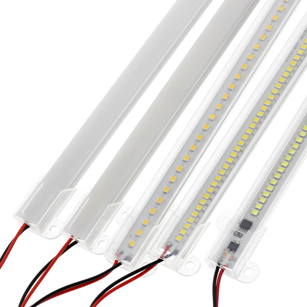 

50/60cm LED Rigid Light Strip High Brightness 6W SMD LED Fluorescent Floodlight Tube Bar Industries Showcase Display Lamp AC220V
