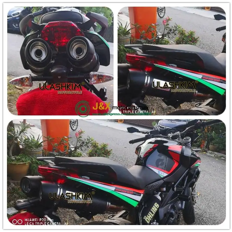 Выхлопная труба из углеродного волокна для мотоцикла Aprilia SHIVER 750 shiver750 с