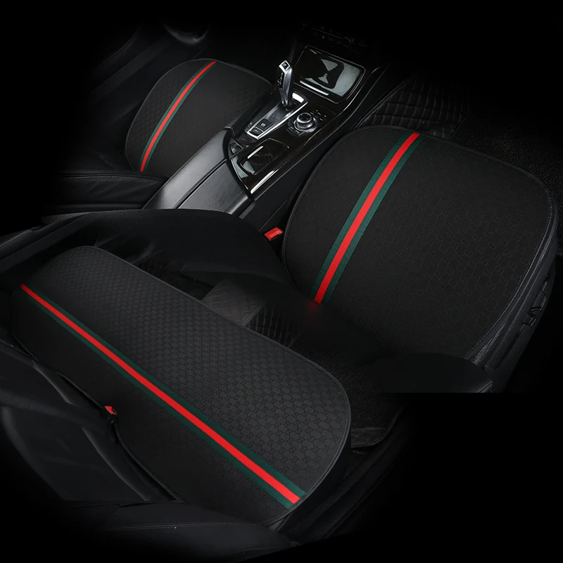 Flax Fashion 4color Car Seat Cover Pad for most cars Universal Front Back Auto Seat Covers Black Automobiles Seat Cushion