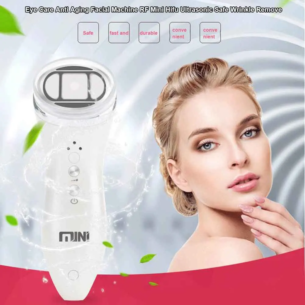 

Anti Aging Wrinkle Remove Mini Effective Portable Led Safe Eye Care Tightening RF Facial Machine Hifu Ultrasonic Neck Lifting