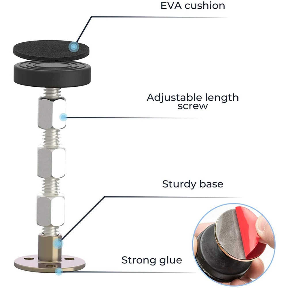 1Pcs Adjustable Threaded Bed Frame Anti-Shake Tool, Headboard Stoppers, Bedside Headboards Prevent loosening Anti-Shake Fixer