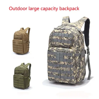 

2019 new outdoor mountaineering bag travel backpack military camouflage tactical backpack hiking camping 40L outdoor fishing bag