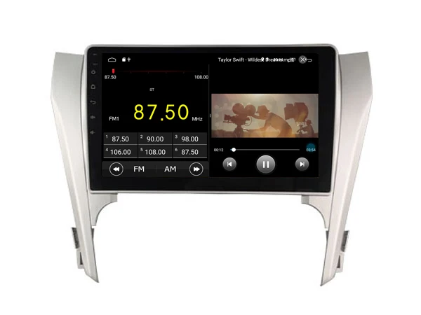 Top Car Android 9.0 Player for Toyota Camry 2012 2014  tape recorder 4G Lte sim card Bluetooth GPS Radio Head Unit 2.5D IPS screen 5
