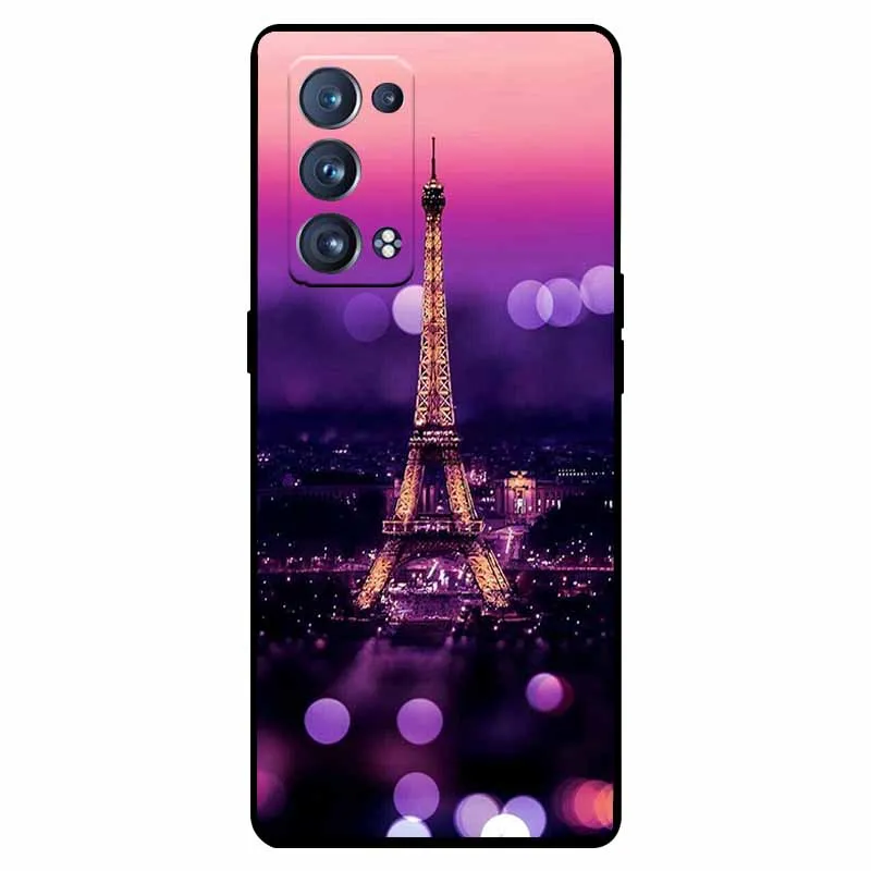 Shockproof Soft Silicone TPU Back Cover for Oppo Reno 6 Pro 5G - Cute and Durable
