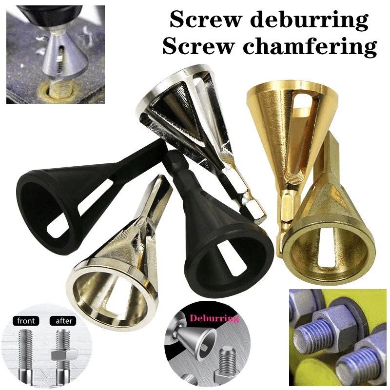 2021 Screw Chamfering Newest Deburring External Chamfer Tool Stainless Steel Remove Burr Tools for Metal Drilling | Инструменты