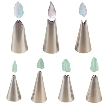 

7Pcs/Set Stainless Steel Cupcake Nozzle Icing Piping Pastry Nozzles Kitchen Gadget Baking Accessory Making Cake Decoration Tools