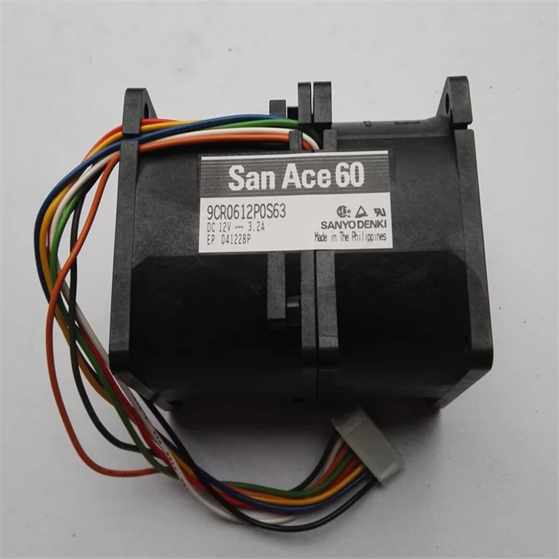 SANYO San Ace 60 вентилятор 9CR0612P0S63 7076 60x60x76 мм Сервер Вентилятор 12В 3.2A автомобиль под