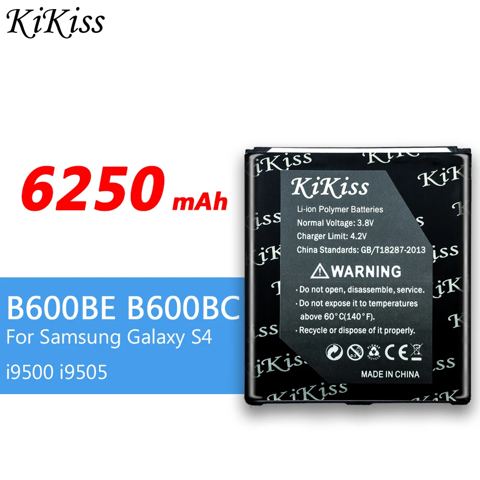 Оригинальный аккумулятор KiKiss для Samsung Galaxy S4 I9500 I9505 I337 I545 I9295 E330s мобильный телефон