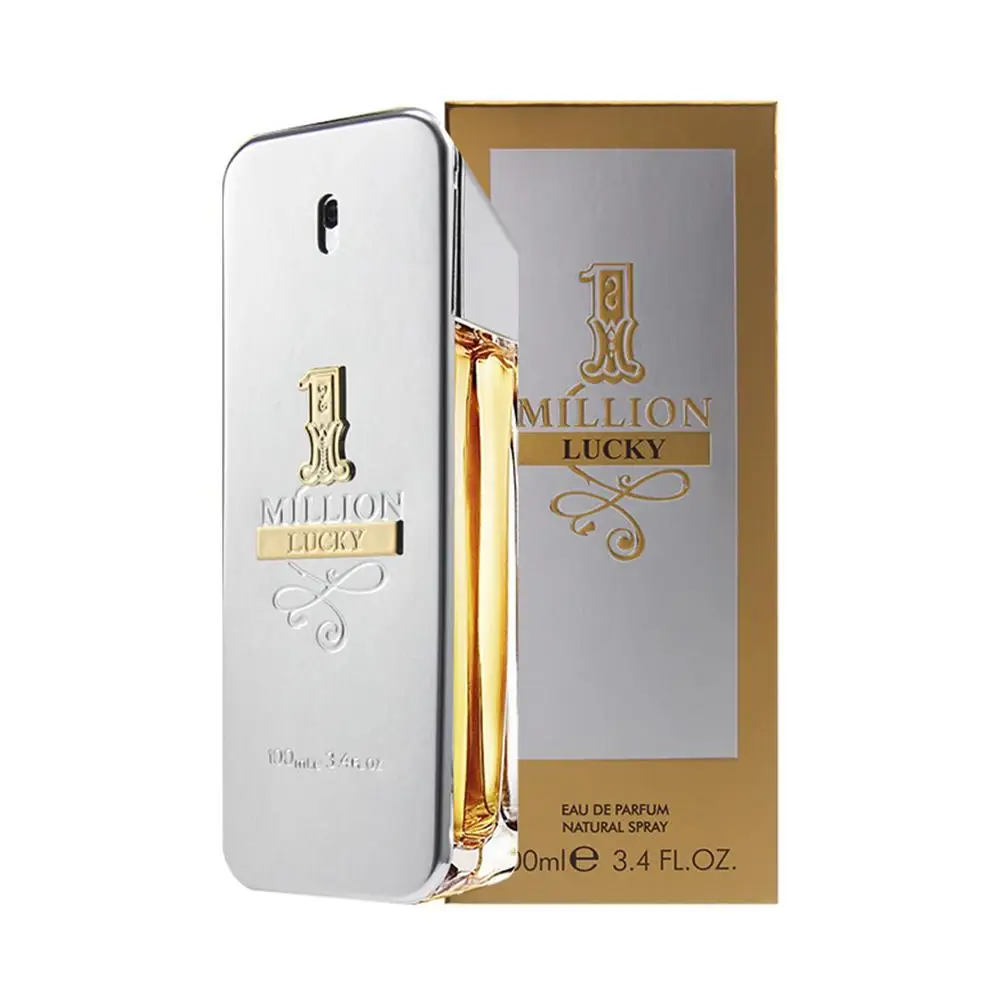 100 мл Million Prive Lucky Gold Мужской спрей для тела стеклянный флакон парфюмированный стойкий аромат натуральный вкус Парфюмированная вода