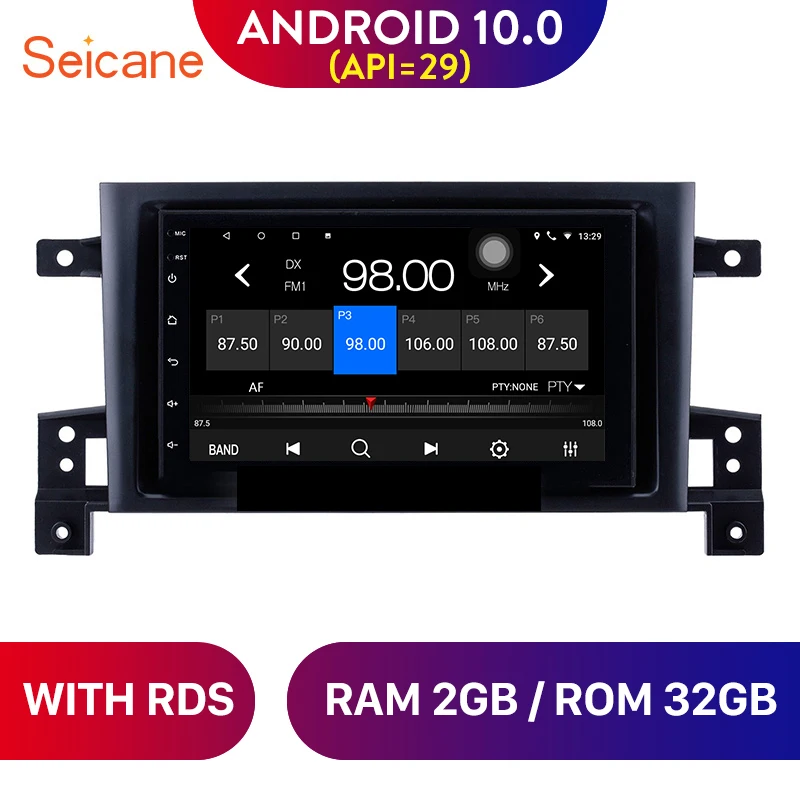 Seicane 7 дюймов Android 10 0 автомобильный радиоприемник с навигацией GPS мультимедийный