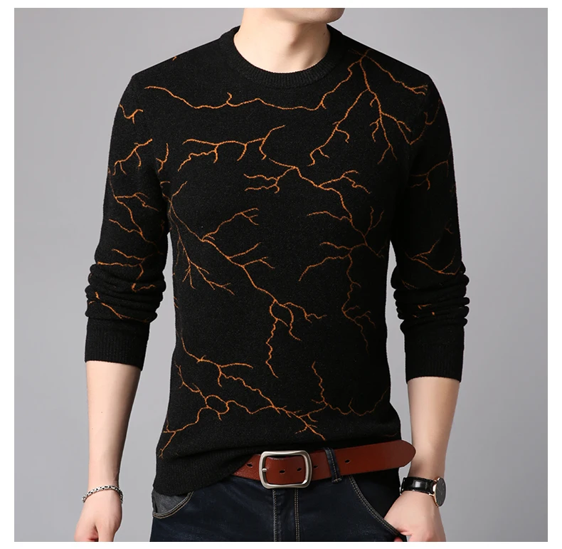 brand thick warm winter lightning knitted pull sweater men wear jersey dress pullover mens sweaters male fashion man sweter