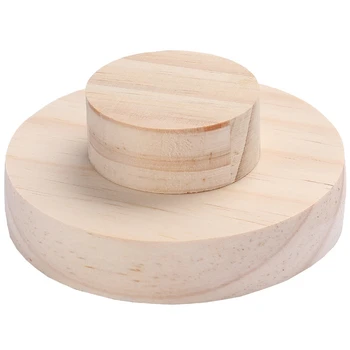 

Round Organizer Unfinished Unpainted Wooden Bracelet Earrings Ring Holder Jewelry Display Necklace Organizer DIY Jewelry Craft