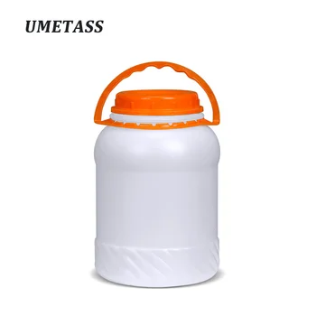 

Food Grade 4L plastic container with handle and Lid Leakproof Empty Refillable bottle for Food Liquid Lotion