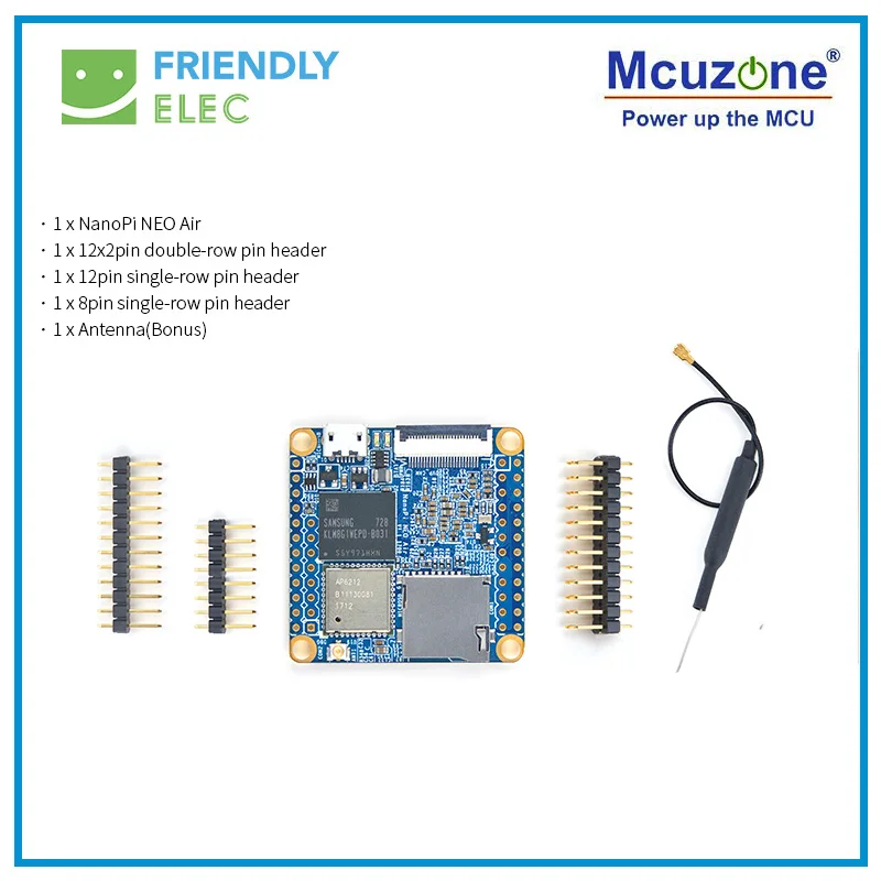 Nanopi Neo Air-wi-fi e Bluetooth 512mb Ram 8gb 32gb Processador Emmc Allwinner h3 Quad Core Quadro demonstração - Imagem 4