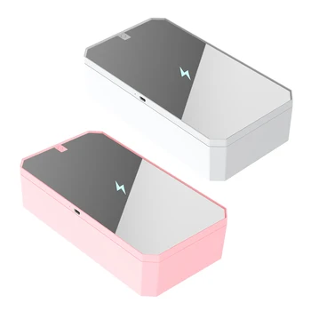 

Multifunctional UV Phone Mask Sanitizer Box Wireless Charger Vanity Mirror Ultraviolet Cleaning Germicidal Sterilization Case