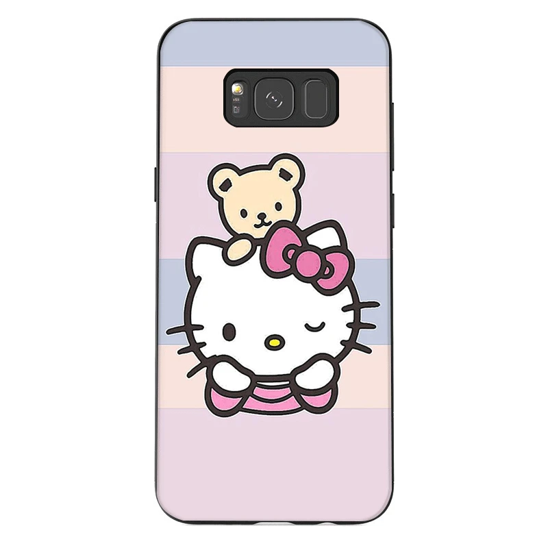 B3 Чехол для телефона для samsung J6 A70 A60 A50 A40 A20 A30 A10 A7 A6 A5 A3 A8 A9 крышка рисунок «Hello Kitty» Прохладный - Цвет: B3
