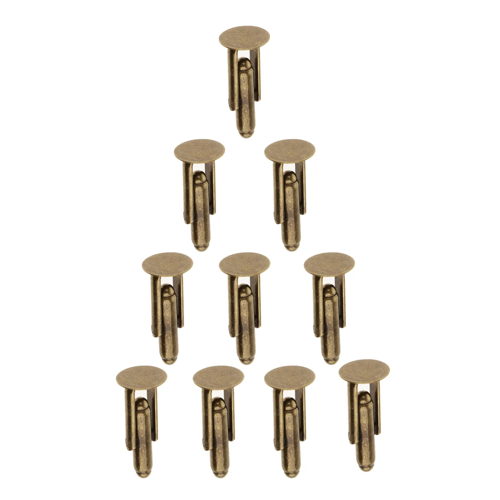 10 Pieces Fashion Charm Mens Jewelry Cuff Links Shirt DIY Cufflinks Bronze
