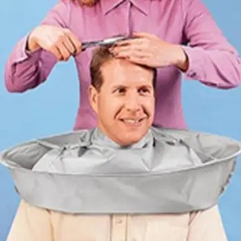 

Creative Apron DIY Hair Cutting Cloak Umbrella Cape Salon Barber Salon And Home Stylists Using Hair Cutting Capes Clothes Silver