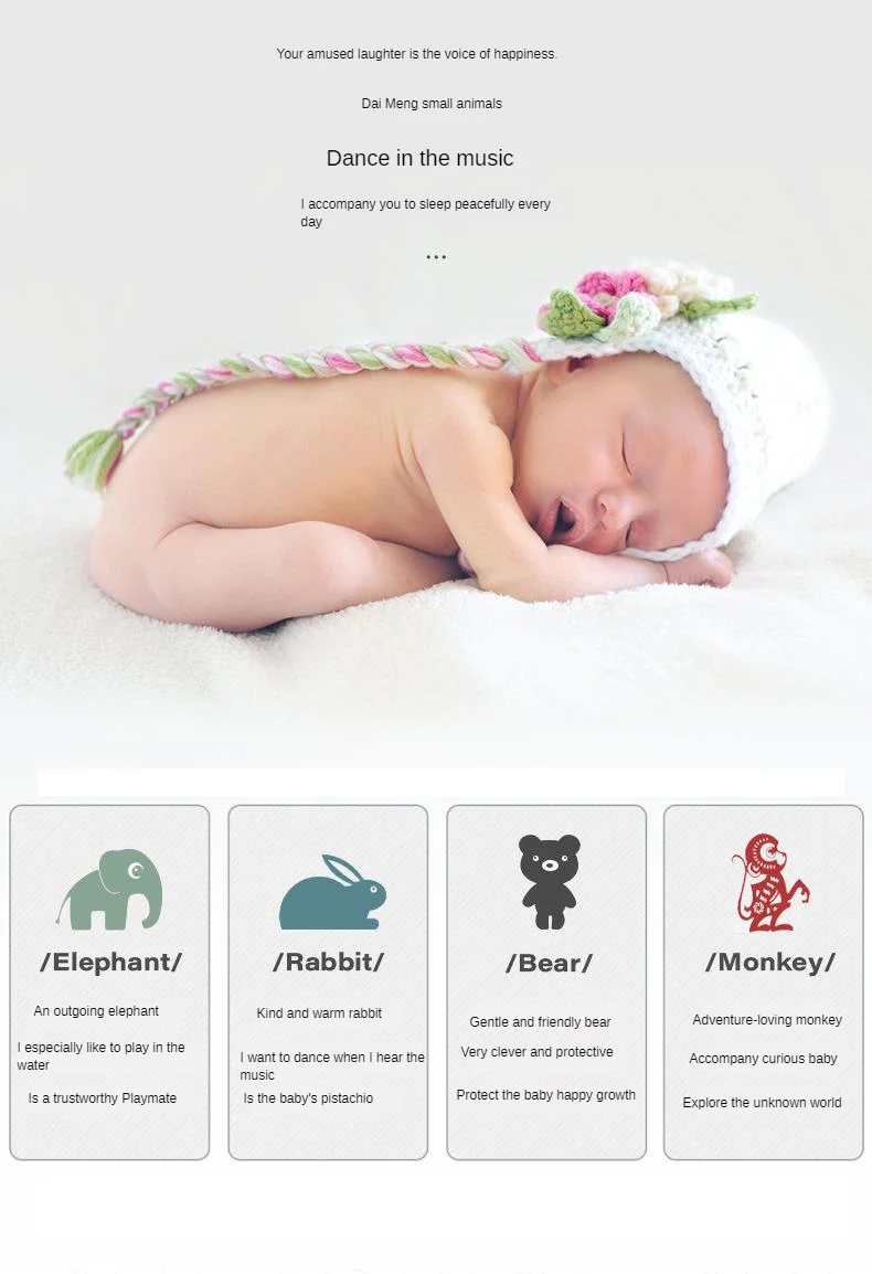 Mamibeby младенческой кулон кролик/медведь колокольчик Кровать Висячие колокольчик Утешитель игрушки раннего ребенка обучающая игрушка