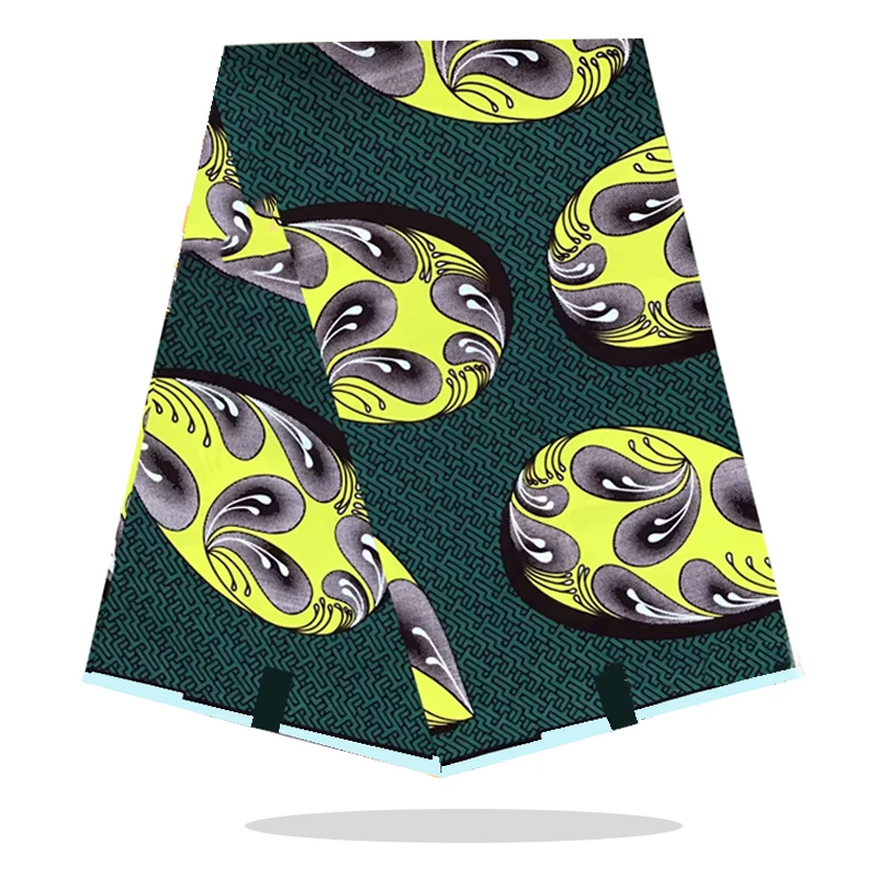 

100%Cotton Fabric Veritable Soft African Style Dress Sewing Material High Quality Ankara Wax Prints Fabric 6 Yards RV12-26